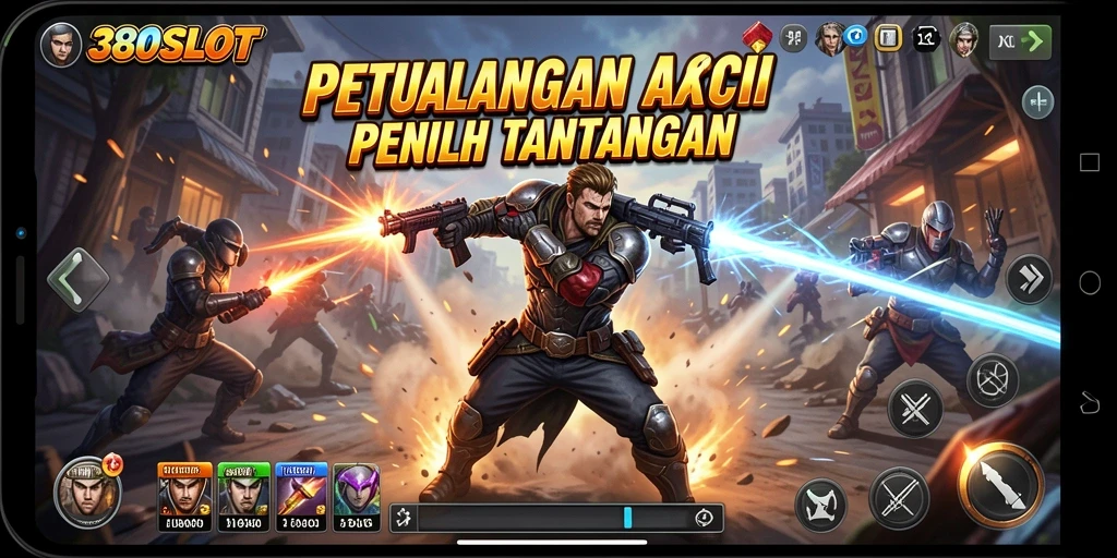 Gambaran menegangkan gameplay 380SLOT dengan aksi seru.