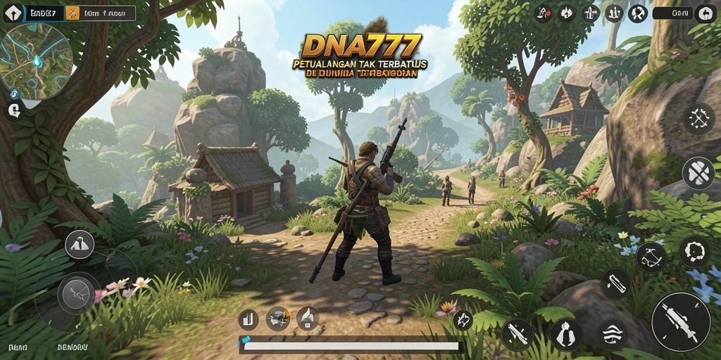 Tangkapan layar gameplay menunjukkan petualangan mendebarkan di dunia terbuka.