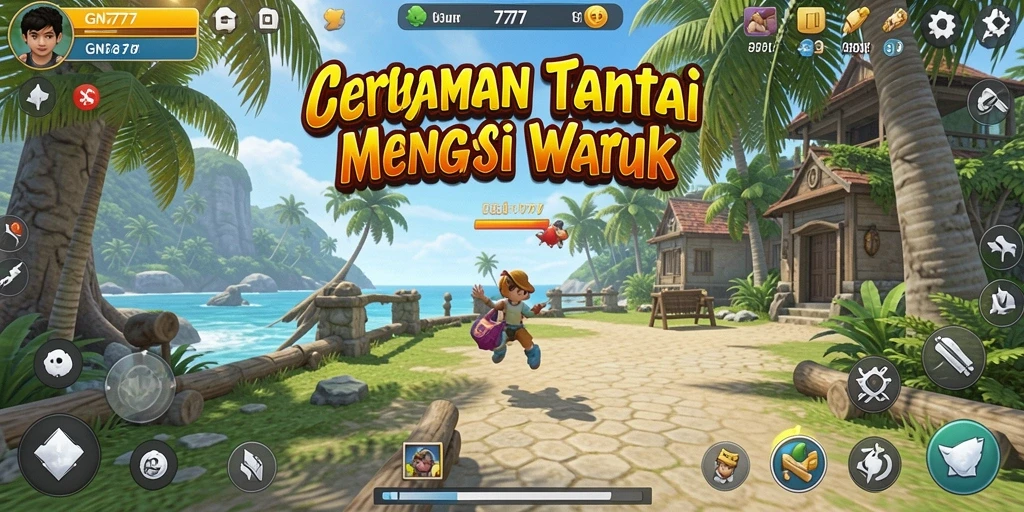 Tampilan gameplay GN777 yang penuh warna dan seru.