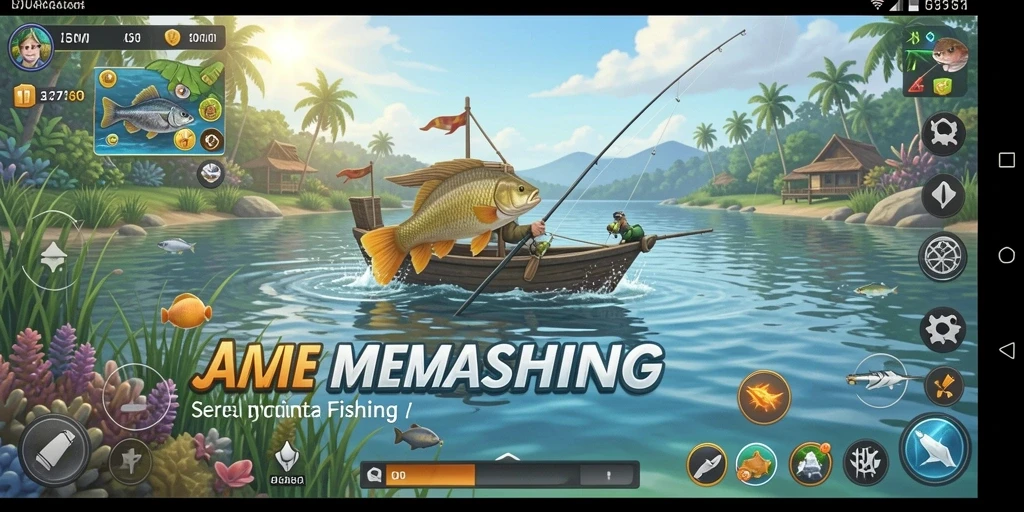 Tangkapan ikan besar dalam gameplay JUARAGO yang seru.