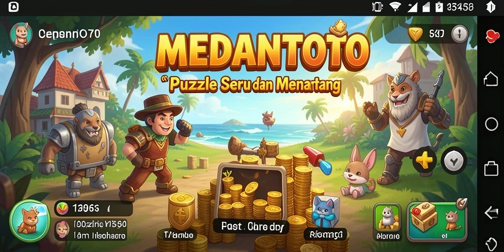 Screenshot gameplay MEDANTOTO menampilkan teka-teki Puzzle yang seru.