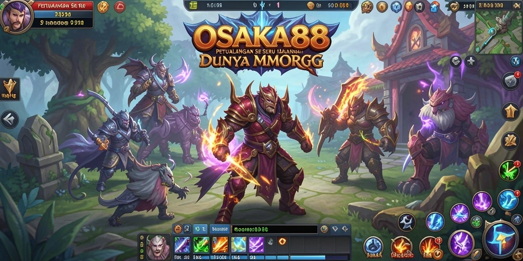 Screenshot OSAKA88 menampilkan aksi seru dalam petualangan MMORPG.