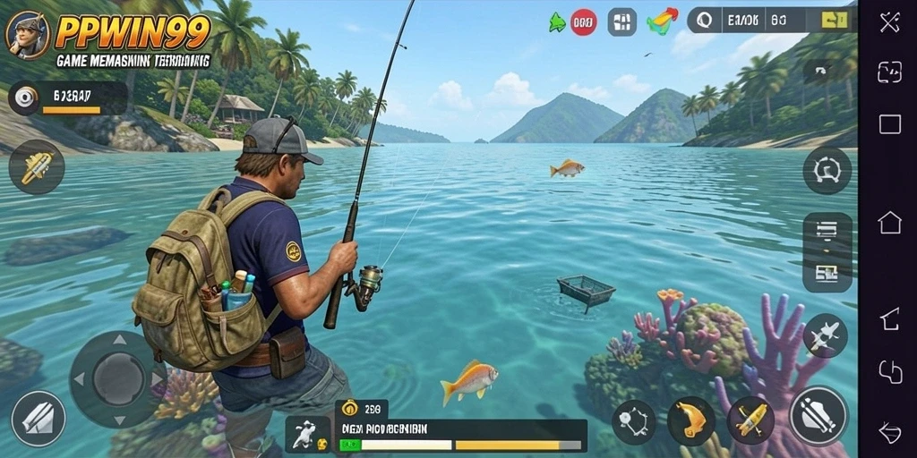 Gameplay PPWIN99 yang menampilkan aksi memancing yang seru.